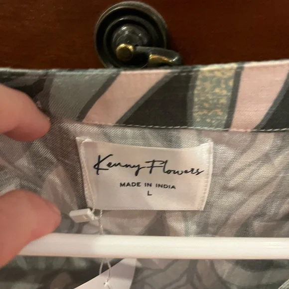 Kenny Flowers  Floral Wrap Dress with Belt- large -NWT - Picture 4 of 7